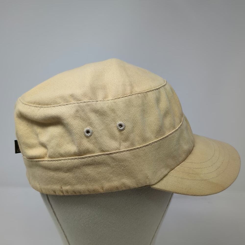 Kangol Baseball Cap Beige Hat M Flexfit Cotton Twill Army Cadet Style Logo - Picture 5 of 9